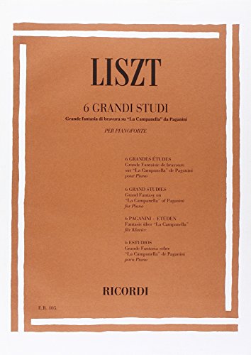 9780041801057: 6 GRANDI STUDI DA PAGANINI E GRANDE FANTASIA DI BRAVURA SU LA CAMPANELLA