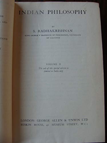 Indian Philosophy, Vol. 2 (9780041810103) by Radhakrishnan, S.