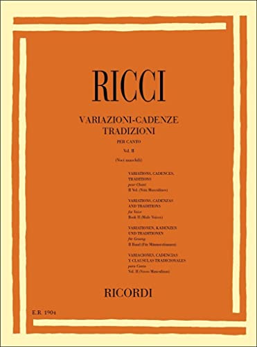 9780041819045: VARIAZIONI - CADENZE TRADIZIONI PER CANTO - VOL. 2