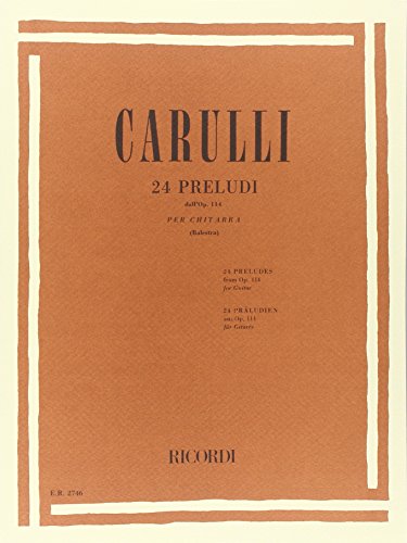9780041827460: Carulli: 24 Preludes from Op. 114