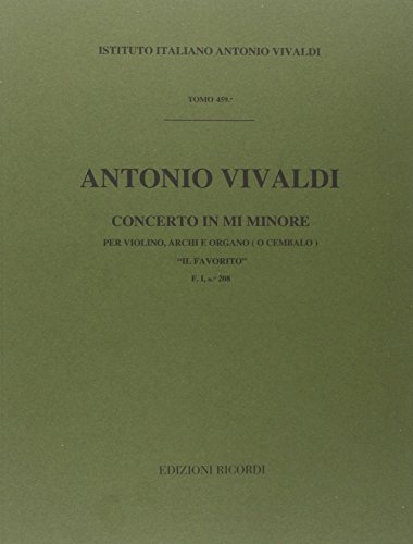 9780041911343: CONCERTO IN MI MIN. 'IL FAVORITO' VIOLON