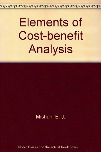 Imagen de archivo de Elements of Cost-benefit Analysis a la venta por Ammareal