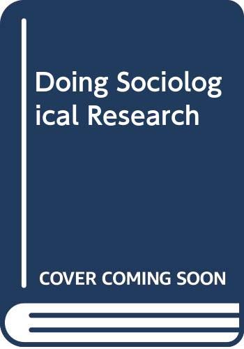 Stock image for Doing Sociological Research for sale by Phatpocket Limited