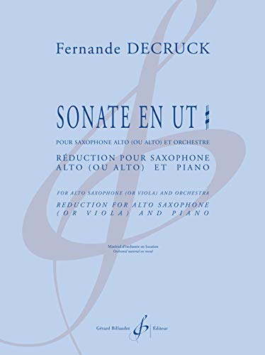 Stock image for Sonate en Ut Diese for sale by Revaluation Books