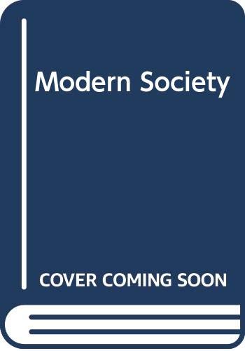 Stock image for Modern Society: Introduction to Social Studies for sale by HALCYON BOOKS