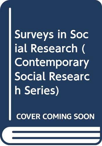9780043120231: Surveys in Social Research: 11 (Contemporary Social Research S.)