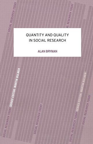 9780043120408: Quantity and Quality in Social Research: 18 (Contemporary Social Research S.)