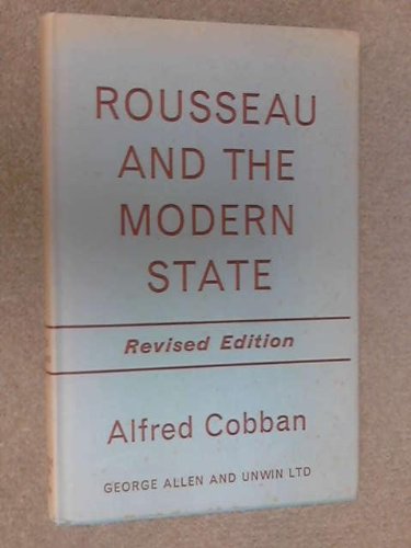 9780043200063: Rousseau and the Modern State