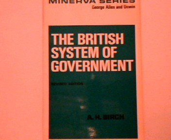 Imagen de archivo de British System of Government (Minerva S.) a la venta por AwesomeBooks