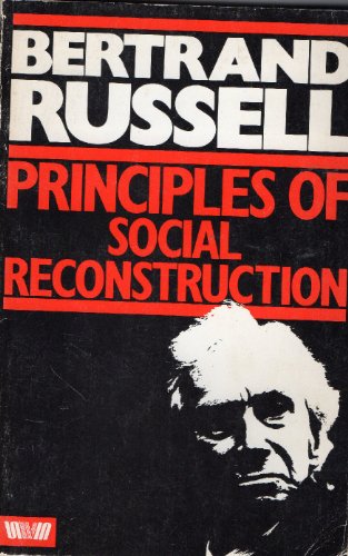 Stock image for Principles of Social Reconstruction for sale by Aardvark Rare Books
