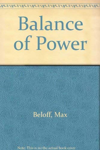 Balance of Power (9780043270264) by Max Beloff