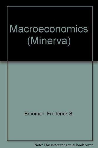 Imagen de archivo de Macroeconomics (Minerva) a la venta por Bahamut Media
