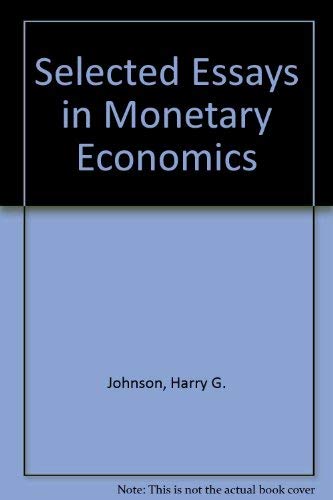 Beispielbild fr Selected Essays on Monetary Economics. zum Verkauf von Plurabelle Books Ltd