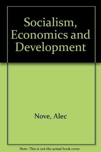 Beispielbild fr Socialism Economics and Development zum Verkauf von Bulk Book Warehouse