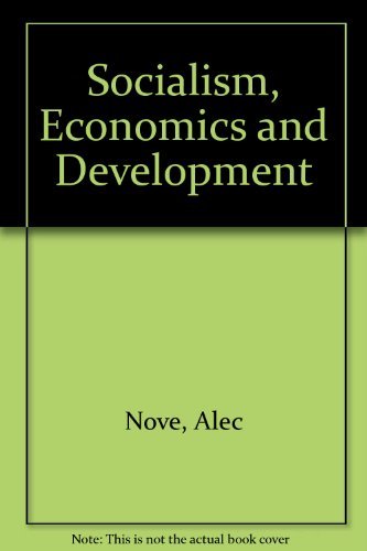 Imagen de archivo de Socialism Economics and Development a la venta por Bulk Book Warehouse