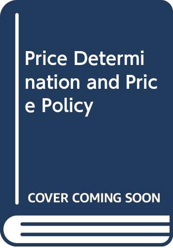 Price determination and prices policy (Economics and society series ; no. 5) (9780043380840) by Joan Mitchell