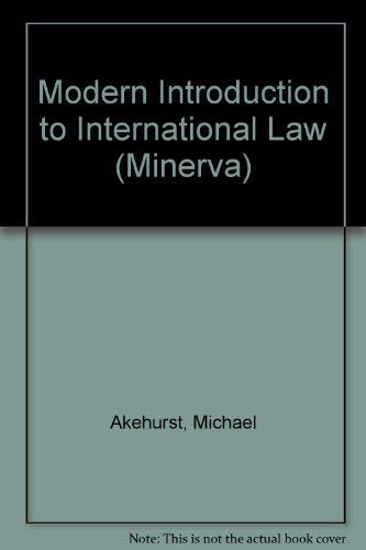 Imagen de archivo de Modern Introduction to International Law (Minerva) a la venta por Ergodebooks