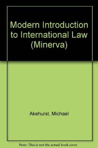 Imagen de archivo de Modern Introduction to International Law (Minerva) a la venta por AwesomeBooks