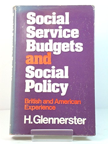 Stock image for Social Service Budgets and Social Policy for sale by Anybook.com