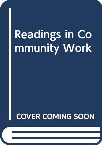 9780043610459: Readings in Community Work