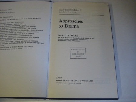 9780043720073: Approaches to Drama