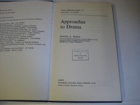 9780043720073: Approaches to Drama (Education Books)