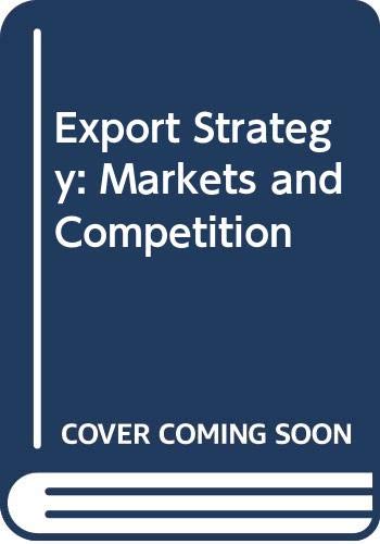 Export Strategy: Markets and Competition (9780043820377) by Piercy, Nigel