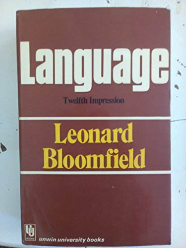 Language (Unwin University Books) - Bloomfield, Leonard