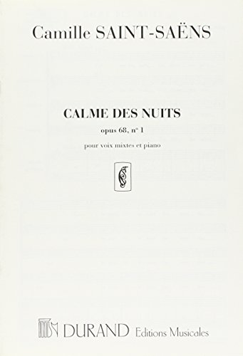 Stock image for CALME DES NUITS OP 68 N 1 CHANT for sale by WorldofBooks