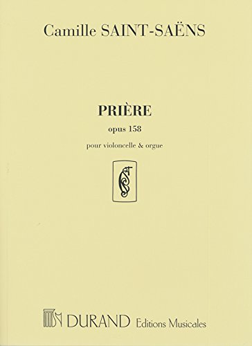 9780044042976: Priere Op 158 Vlc-Orgue