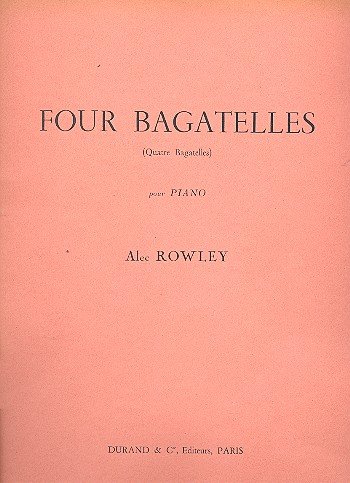 Beispielbild fr Four Bagatelles Piano zum Verkauf von Buchpark