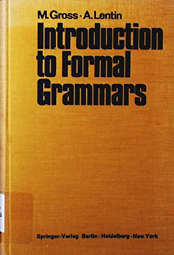 9780044100010: Introduction to formal grammars