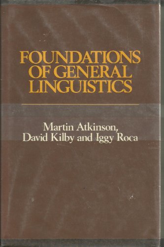 9780044100034: Foundations of General Linguistics