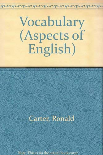 9780044180074: Vocabulary (Aspects of English S.)