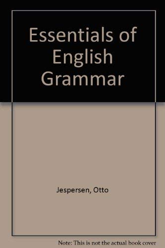 9780044250043: Essentials of English Grammar