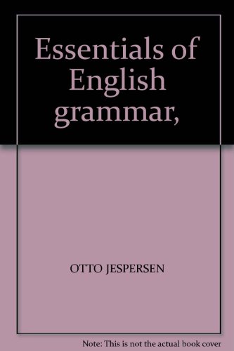 9780044250050: Essentials of English Grammar