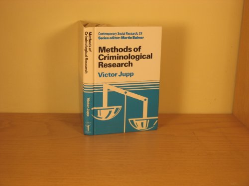 9780044450658: Methods of Criminological Research (Contemporary Social Research S.)