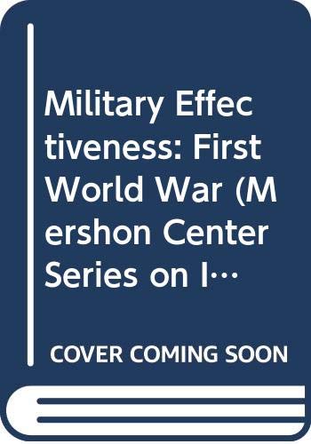 9780044455783: Military Effectiveness: First World War: v.1