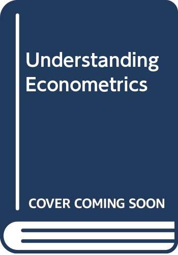 Stock image for Understanding Econometrics for sale by medimops