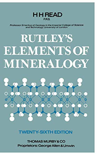 Imagen de archivo de Rutley's Elements of Mineralogy a la venta por Better World Books Ltd