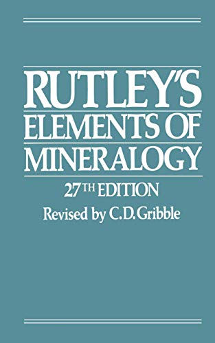 9780045490110: Rutley's Elements of Mineralogy