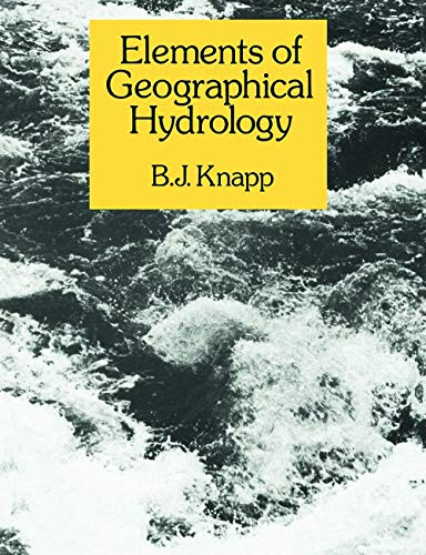 Imagen de archivo de Elements of Geographical Hydrology a la venta por Books Puddle