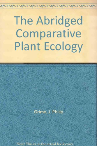 Stock image for The Abridged Comparative Plant Ecology for sale by Mispah books