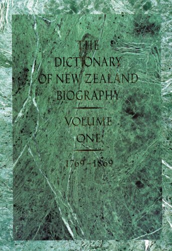 9780046410520: Dictionary of New Zealand Biography: v. 1