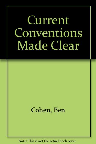 Current conventions made clear; (9780047930201) by Rhoda Barrow Lederer