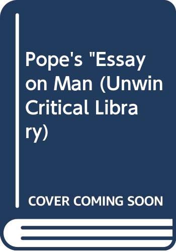 Beispielbild fr Pope's "Essay on Man" (Unwin Critical Library) zum Verkauf von HALCYON BOOKS