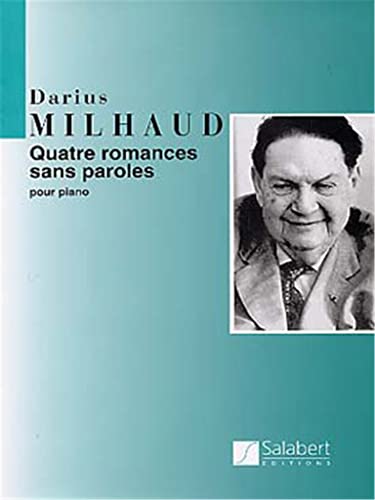 Beispielbild fr Quatre Romances Sans Paroles: Pour Piano zum Verkauf von WorldofBooks