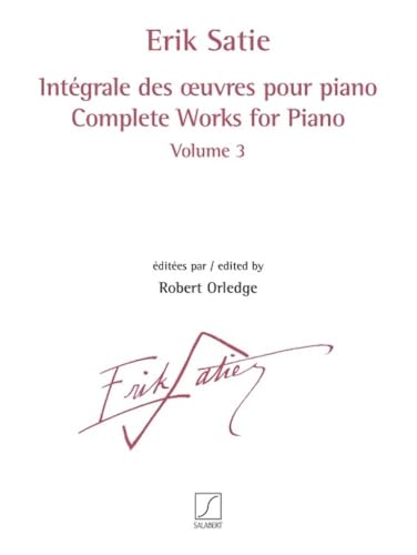 Beispielbild fr INTEGRALE DES UVRES POUR PIANO VOLUME 3 PIANO zum Verkauf von WorldofBooks