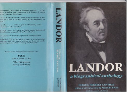 Imagen de archivo de Landor: a biographical anthology a la venta por Cotswold Internet Books