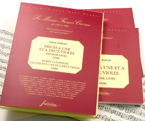 9780049058293: ANNE FUZEAU PRODUCTIONS MARAIS M. - PIECES A UNE ET A DEUX VIOLES, PREMIER LIVRE 1686 - FAC-SIMILE FUZEAU Classical sheets Viola da gamba